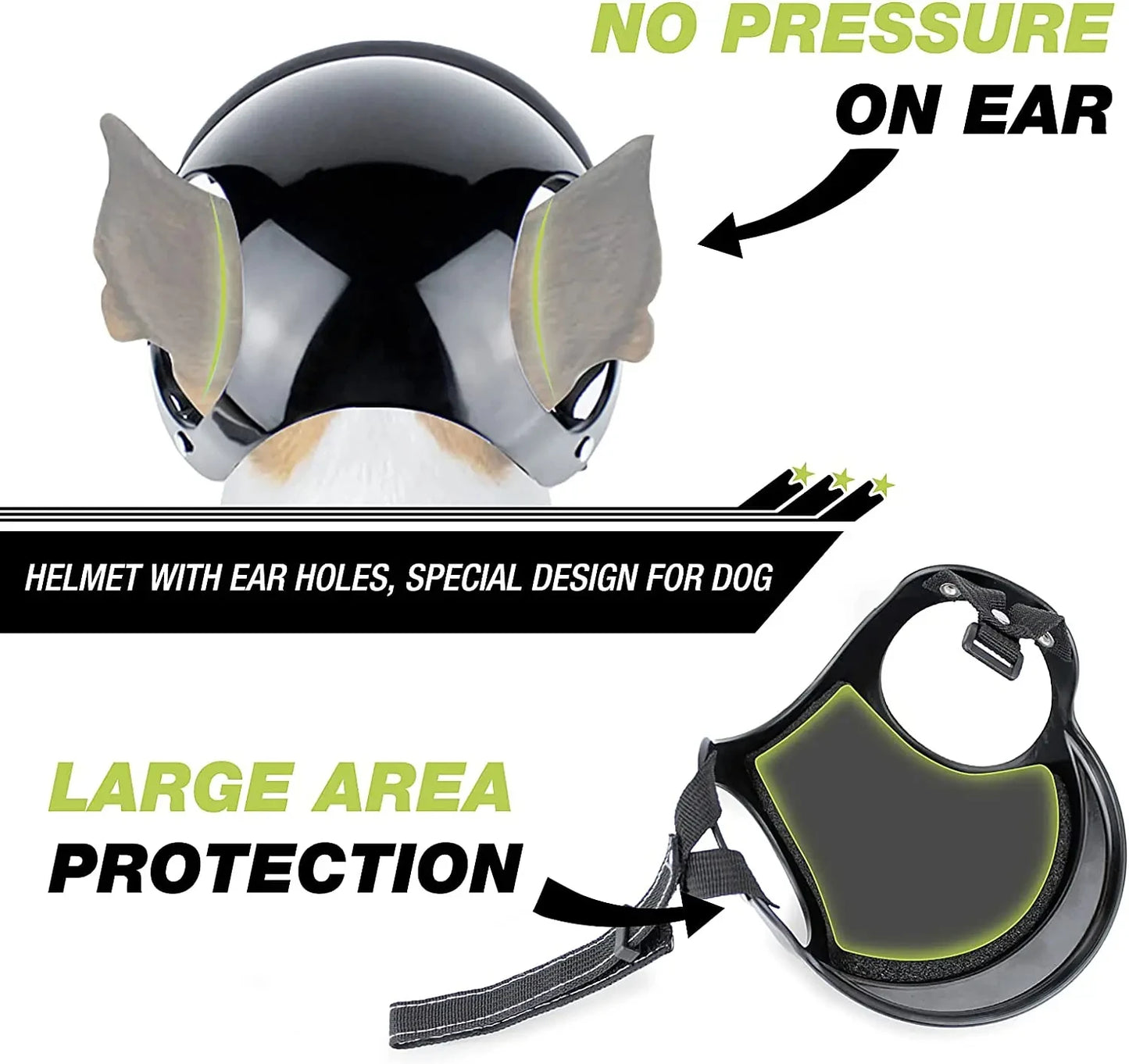 Pet Helmet & Ear Hole Motorcycle Helmet