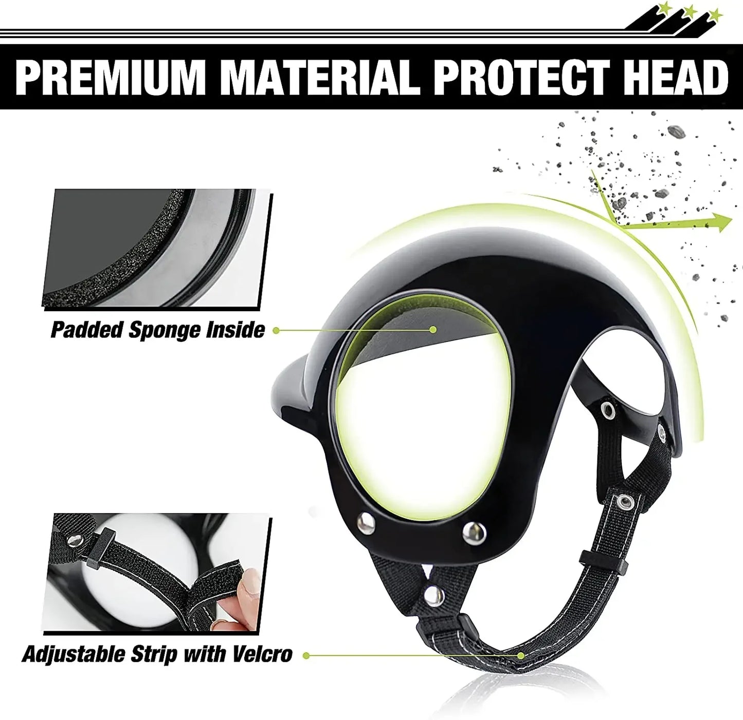 Pet Helmet & Ear Hole Motorcycle Helmet